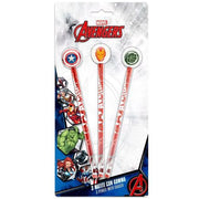 Trade Shop - Set 3 Pz Matite Con Gomma Tema Avengers Accessori Per Disegno Scuola Bambini 955463 -