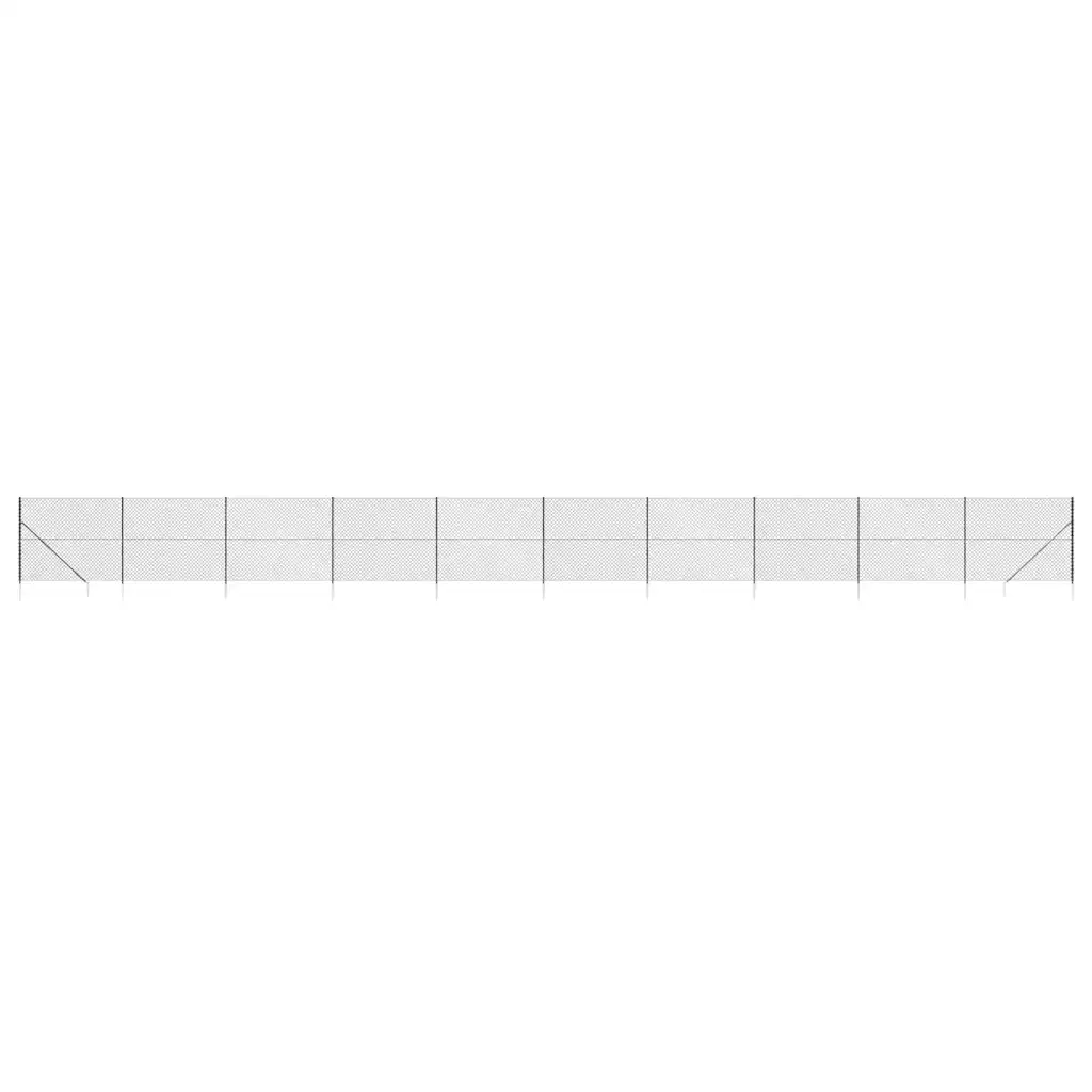 Recinzione a Rete con Picchetti Ancoraggio Antracite 2x25 mcod mxl 95123
