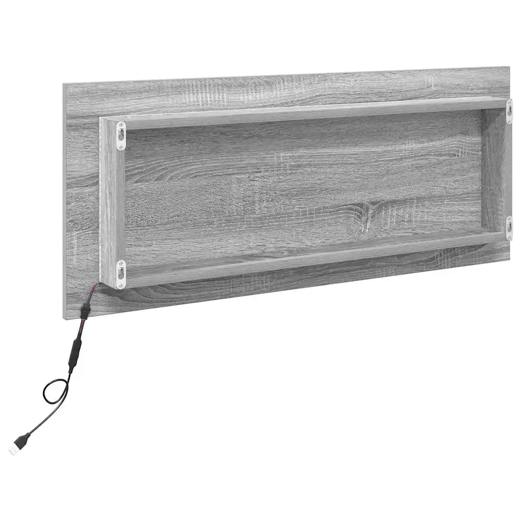 Specchio Grigio Sonoma 90 x 8,5 x 37 cm Legno multistrato 822818