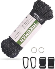 Paracorda per sopravvivenza 30m - Corda nylon resistente alla abrasione per outdoor, campeggio e sopravvivenza
