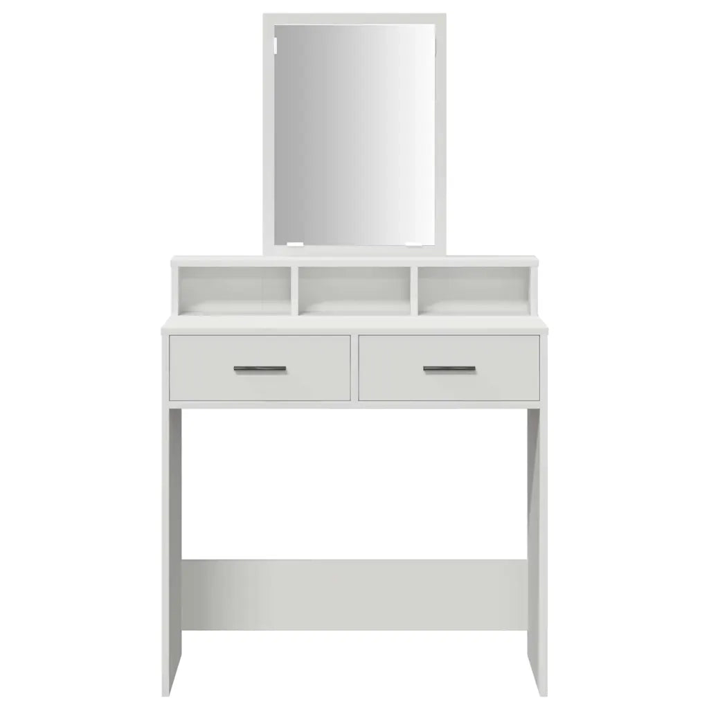 Toeletta | Tavolo da Trucco Bianco 79 x 41 x 140 cm Legno multistrato