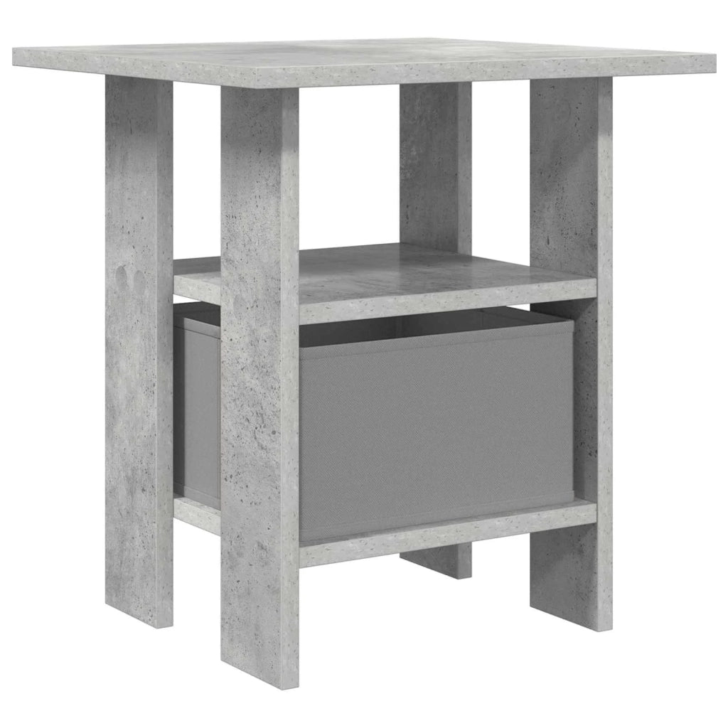 Comodino Grigio cemento 41 x 40 x 45 cm Legno multistrato 8000426
