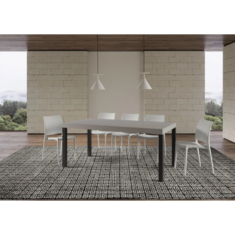 Tavolo allungabile 200/460x90 cm Everyday telaio Antracite - Cashmere
