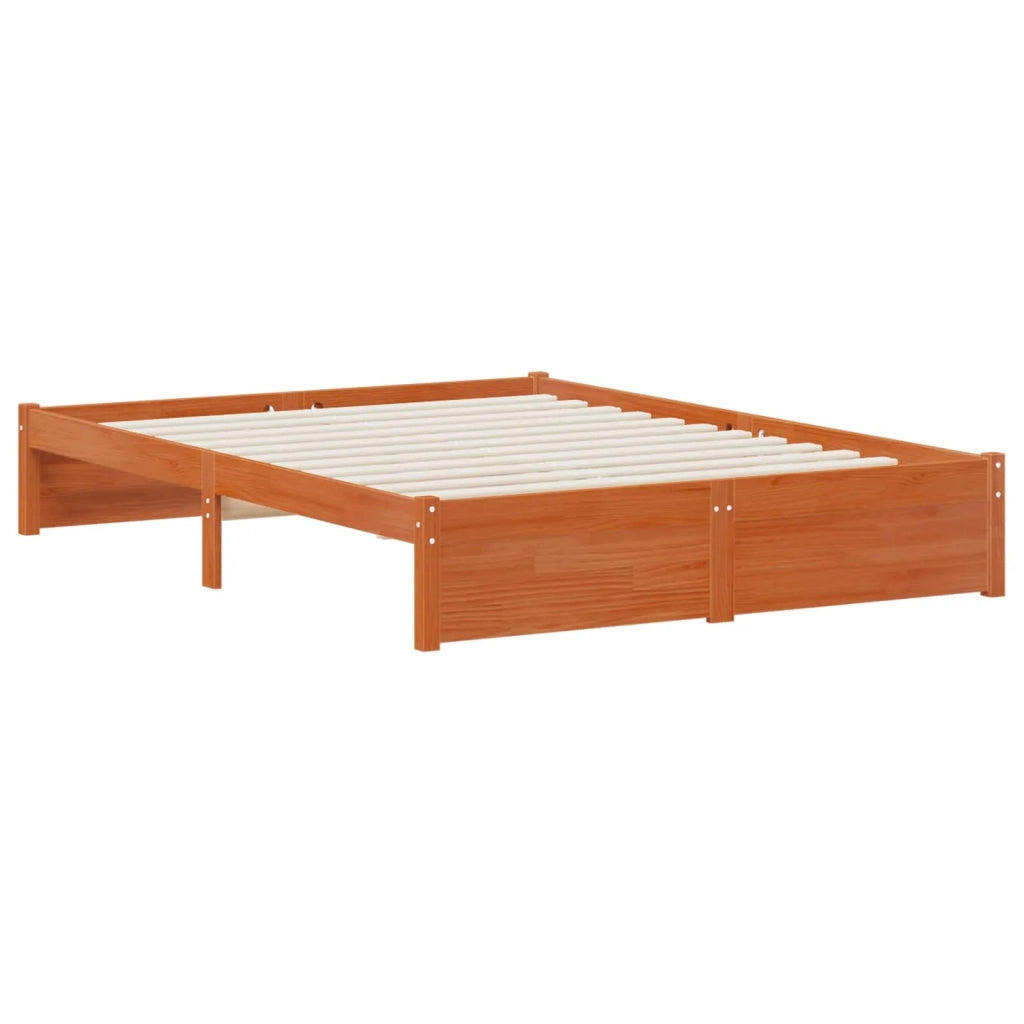 Struttura del letto con testiera contenitore Marrone cerato 3423794