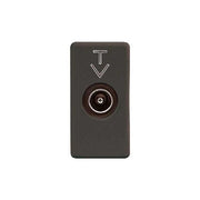 GW21381 Presa Coassiale Tv Diretta Connettore Iec Maschio 9,5Mm