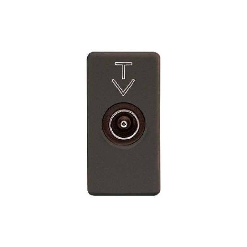 GW21381 Presa Coassiale Tv Diretta Connettore Iec Maschio 9,5Mm