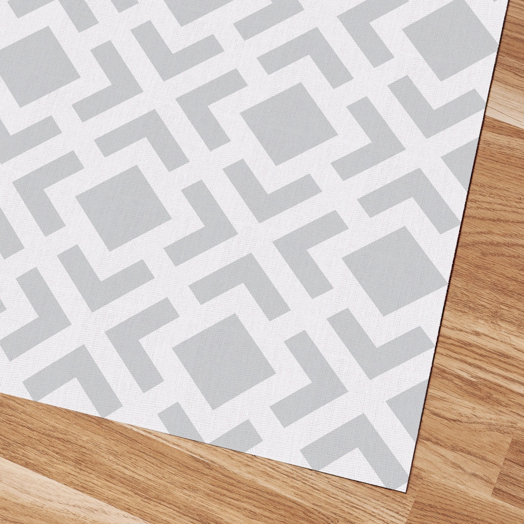 Tappeto vinilico di alta qualità geometrica grigio 120x180