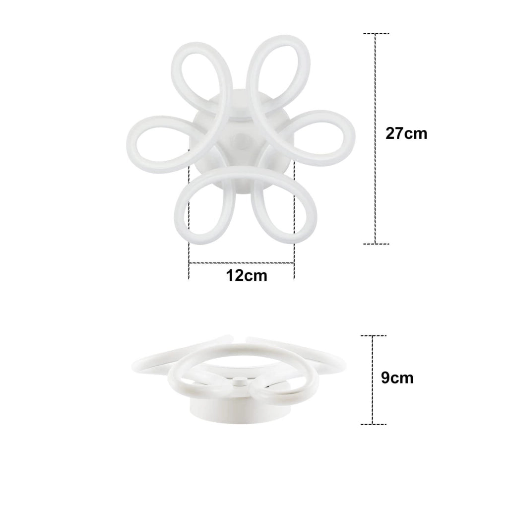 ZMH Lampada da soffitto a LED in bianco e nero dal design moderno per interni