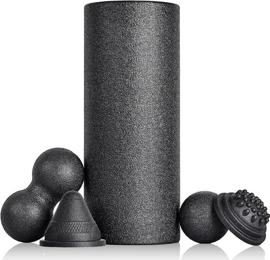 Set di fasciaball e duoball per allenamento della fascia con rullo di gomma per yoga e allenamento muscolare