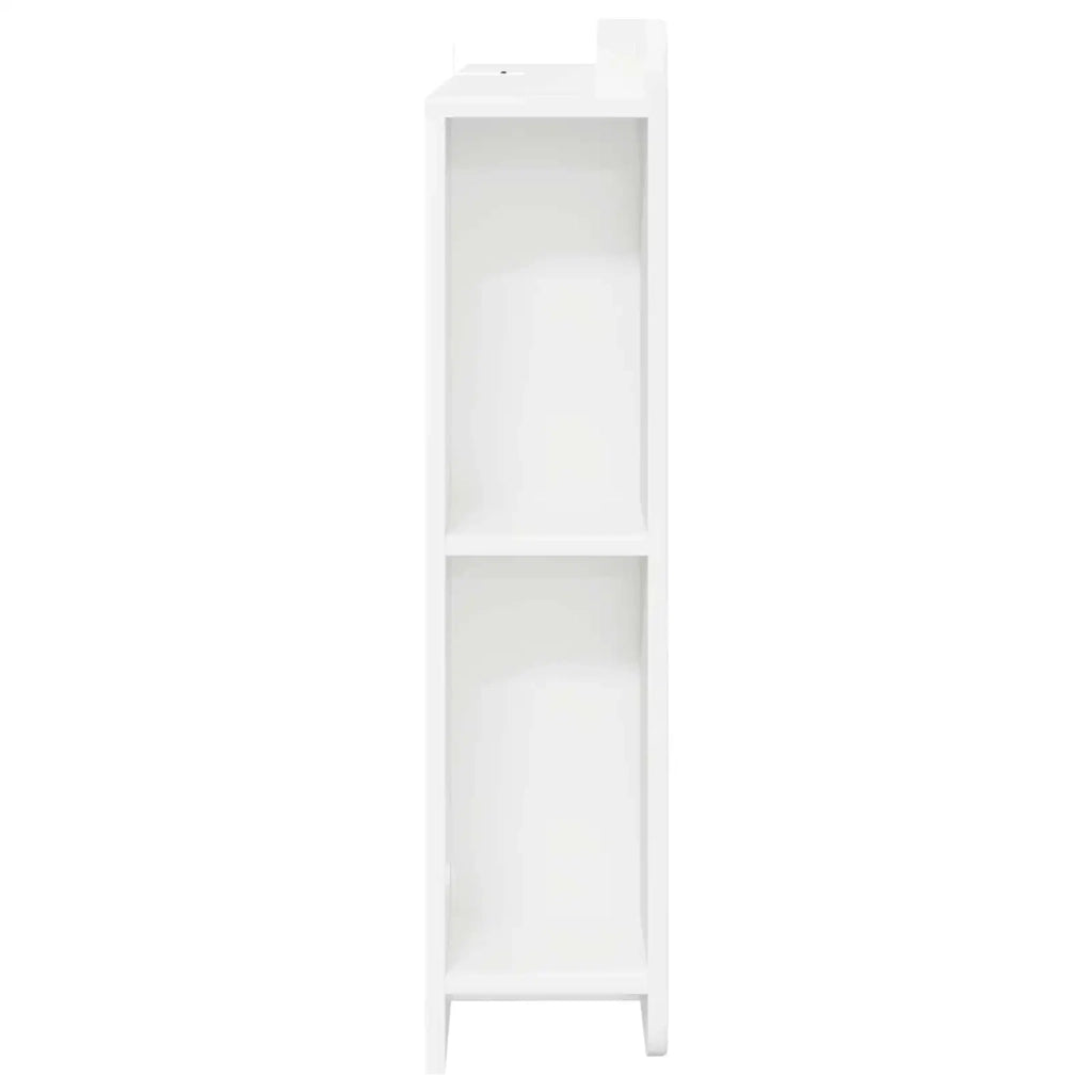Testata del letto con archiviazione Bianco Legno ingegnerizzato 8001282