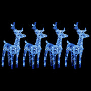 Renne di Natale 4 pz Blu 160 LED in Acrilico 3154258