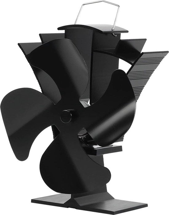 Ventilatore per Piccole Stufe a Legna - 4 Pale - Azionato da Calore - Ventilatore per Stufe a Legna Ecowatch