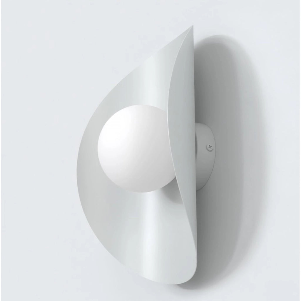 Lampada a parete Fiero in acciaio grigio