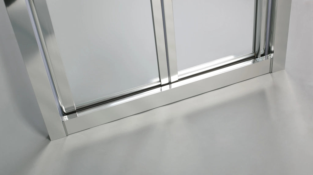 Box doccia frontale pieghevole AKORD 100 cm (96-101) cromo vetro trasparente