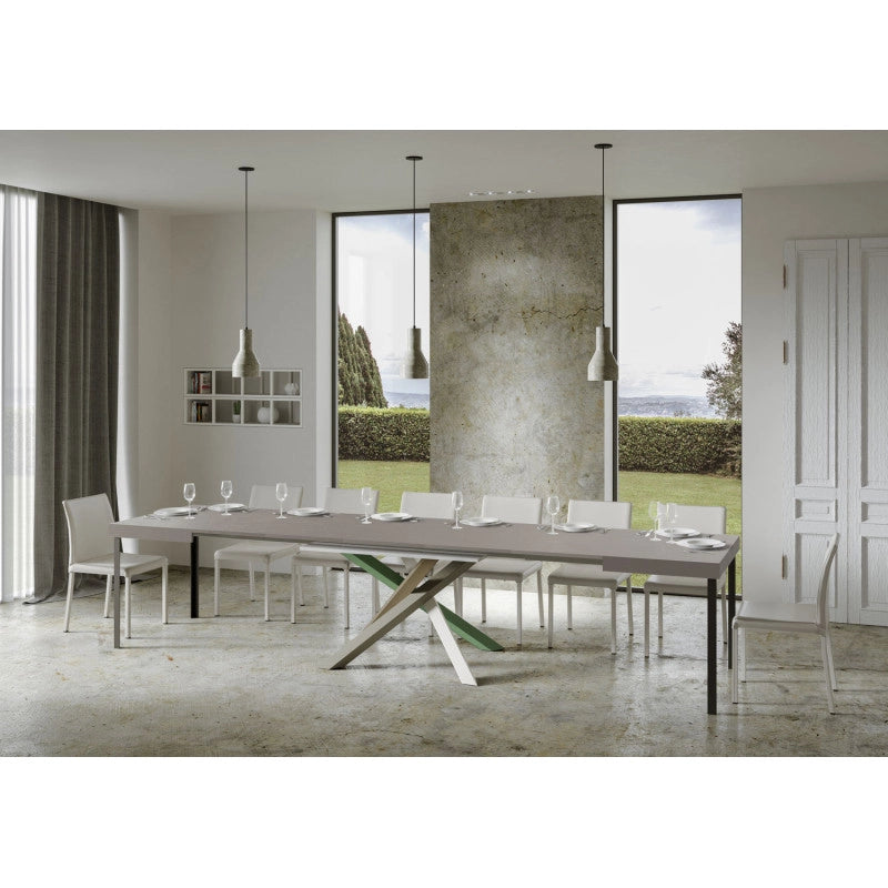 Tavolo allungabile 200/460x90 cm Volantis telaio Multicolore 4/A - Cashmere
