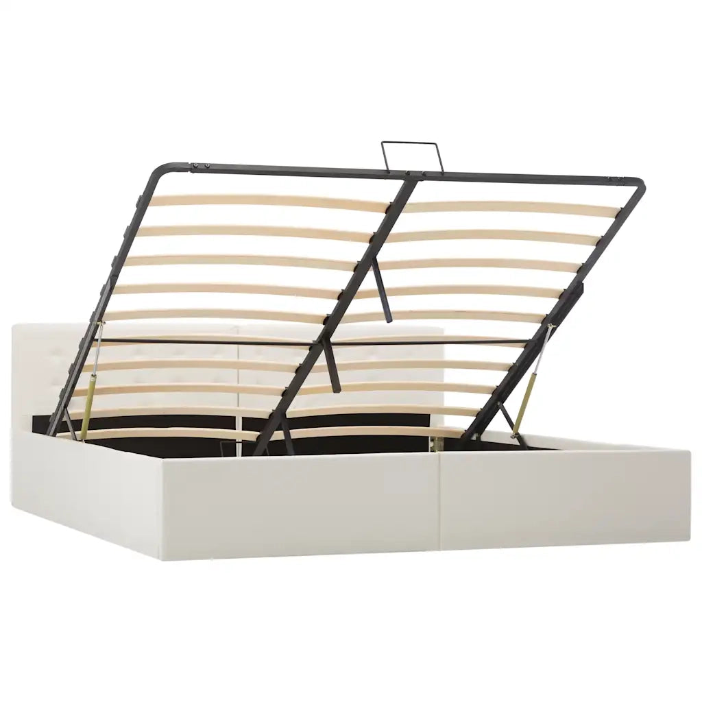 Giroletto con Contenitore Idraulico Bianco Similpelle 180x200cm cod mxl 53387