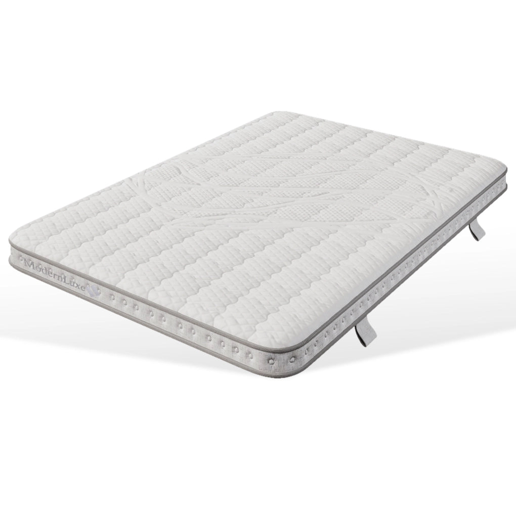 Materasso ibrido 140x200 cm H3 con 7 zone a molle insacchettate e schiuma fredda; bianco