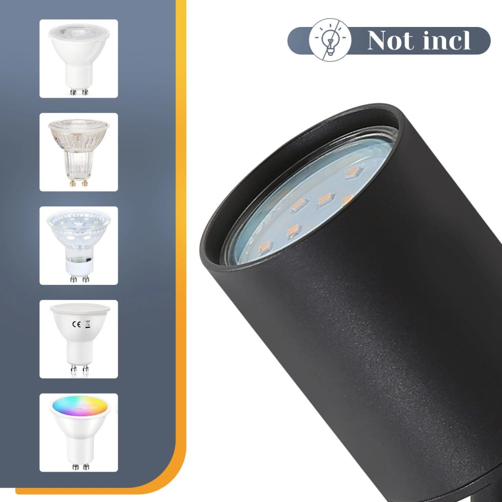 ZMH Faretto da soffitto 6 luci GU10 orientabili 330° moderni per cucina corridoio
