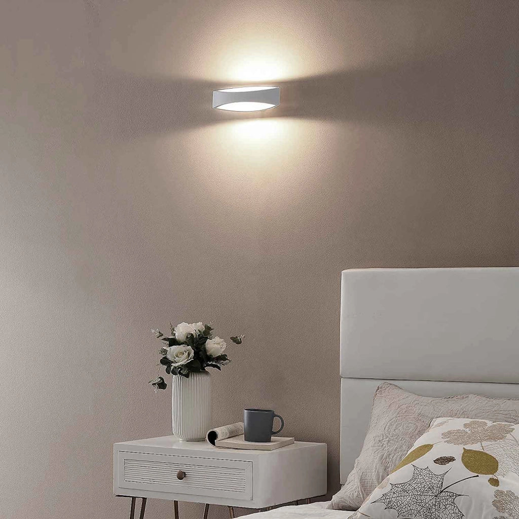APPLIQUE LAMPADA DA PARETE LUCE A MURO LED MODERNA 12W CON LUCE NATURALE 4000K
