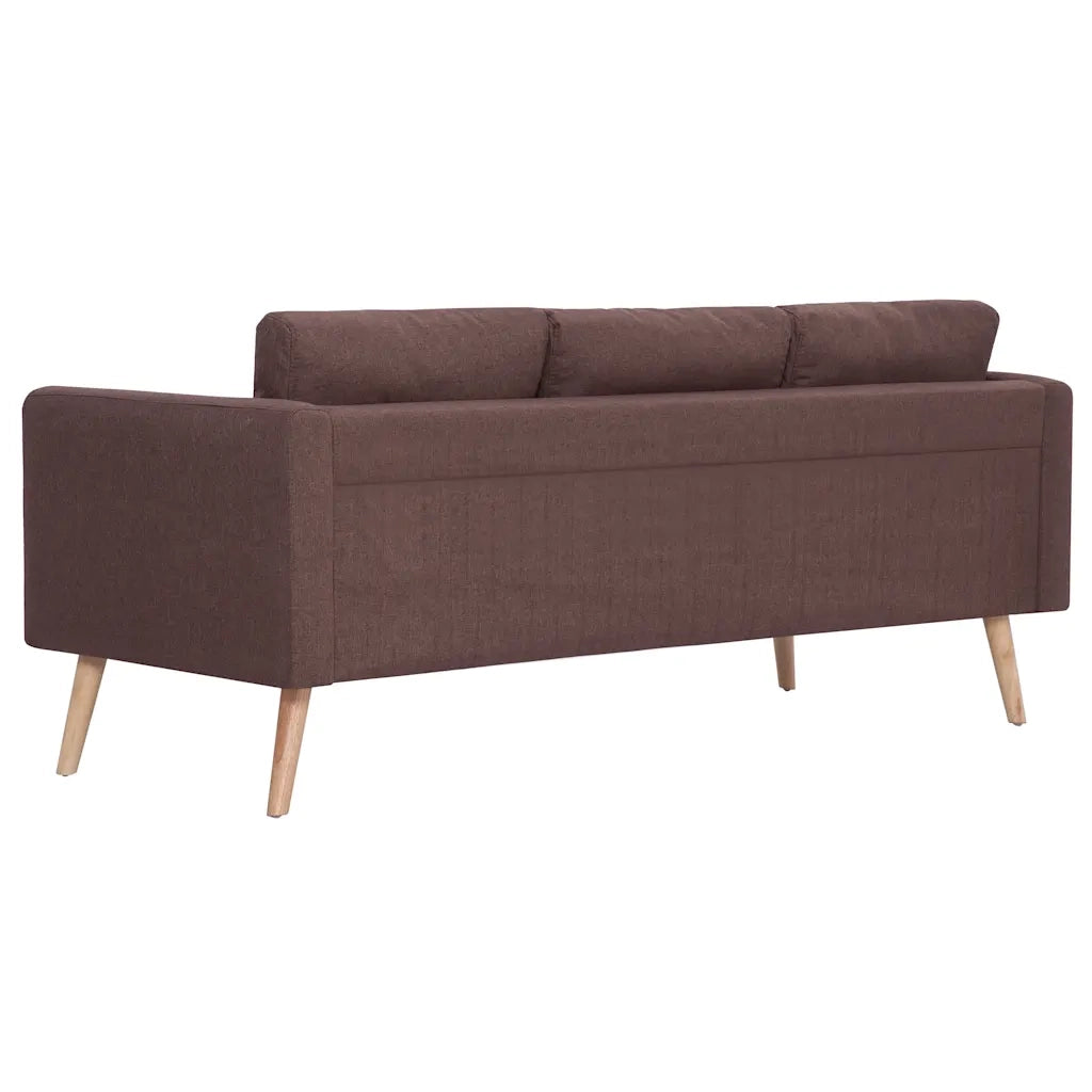 Set Divani 2 pz in Tessuto Marrone cod mxl 13706