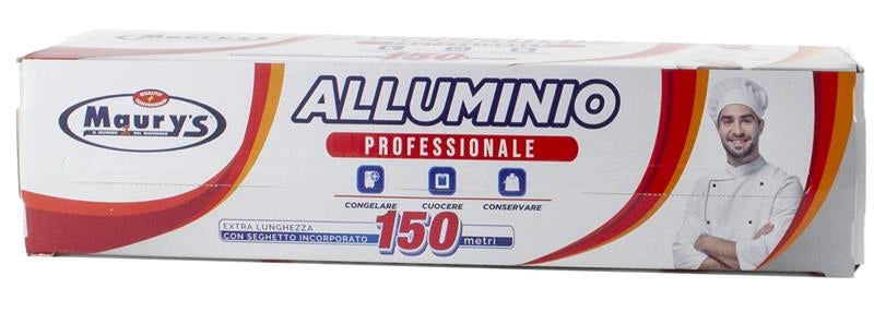 KIT SET 2 PZ MAURY'S ROTOLO ALLUMINIO FOGLIO DA CUCINA 150 MT