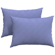 Cuscini da Divano 2 pz | Cuscini per sedie Blu jeans 70 x 50 cm Tessuto