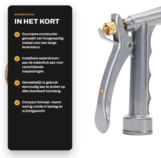Sproeieraqua - Costruzione Robusta - Regolazione della Portata d'Acqua - Irrigatore Multifunzionale - Imprigionamento d'Acqua - Ideale per l'Irrigazione