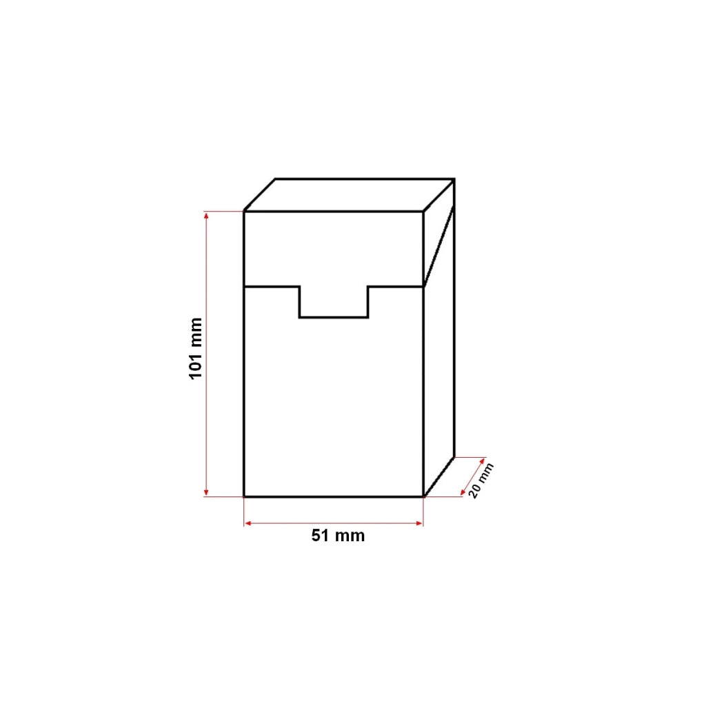 Custodia in pelle marrone per pacchetto di sigarette P25