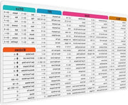 Panno da disegno multifunzionale XXL con sconto tastiera Excel - Panno antiscivolo per ufficio - Bianco - 900 x 400 mm