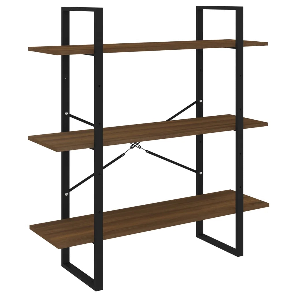 Libreria Rovere Marrone 100x30x105 cm in Legno Multistrato 821323