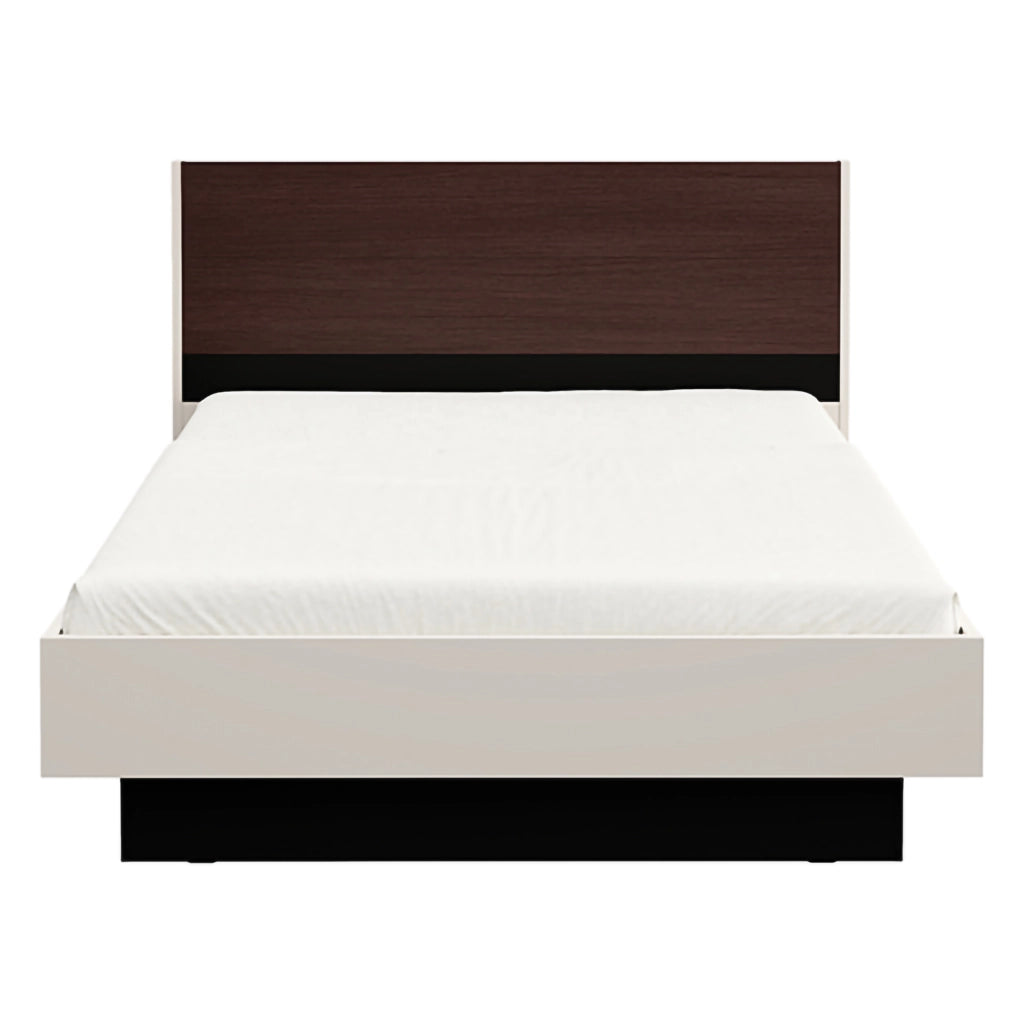 Letto Matrimoniale Kamak, Letto Matrimoniale Dimensione Materasso 180x200 cm, Bianco Crema