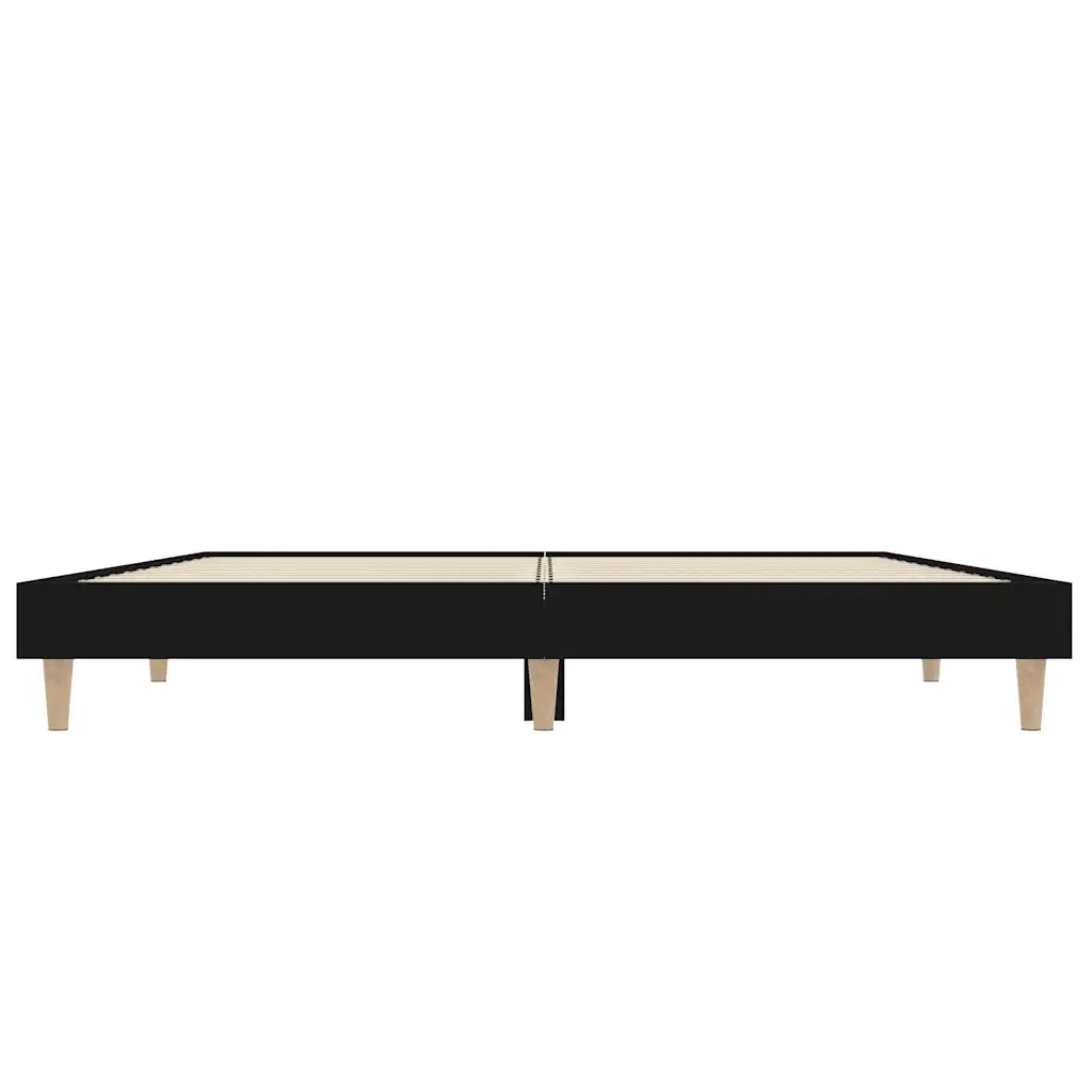 Giroletto-Struttura Letto Nero 120x190 cm in Legno Multistrato 429064