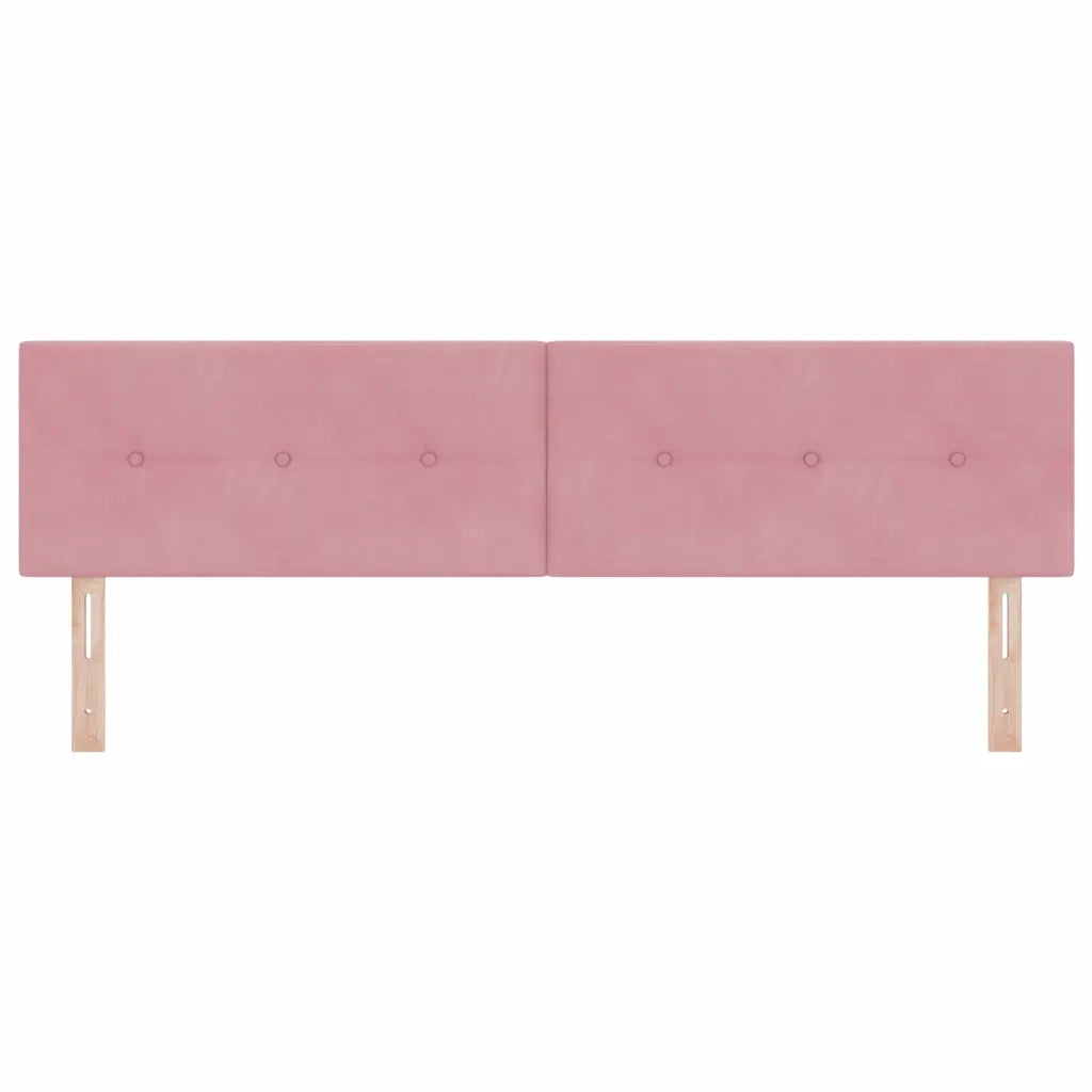 Testiera | Testata LED con strisce LED Rosa 180 cm Velluto