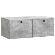 Mobile Porta TV da Muro 78,5 x 41 x 30 cm Grigio Cemento