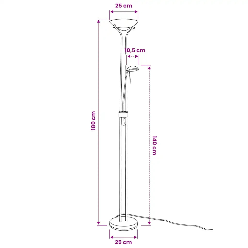 Lampada da Terra a LED Dimmerabile 23 W 242731