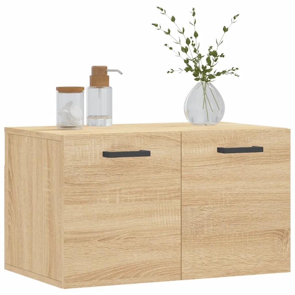 vidaXL Mobile a Parete Rovere Sonoma 60x36,5x35 cm Legno Multistrato