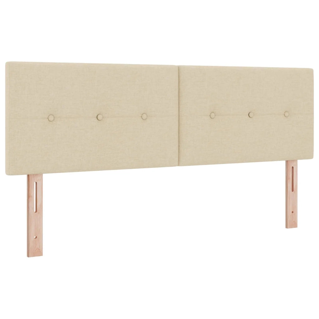Letto ottomano con materasso Crema 140 x 200 cm Tessuto 3456335