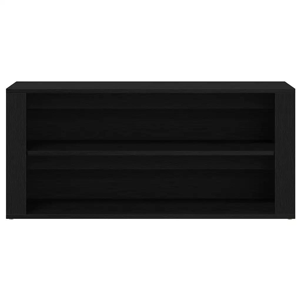 Panca Scarpiera Rovere Nero 100x35x45 cm in Legno di Argilla 862126