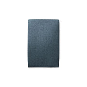Testiera in tessuto bouclé blu liscio L90 cm