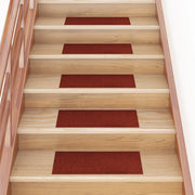 Tappetini per scale autoadesivi 30 pz 60x25 cm Bordeaux Rosso Rettangolari 3365707