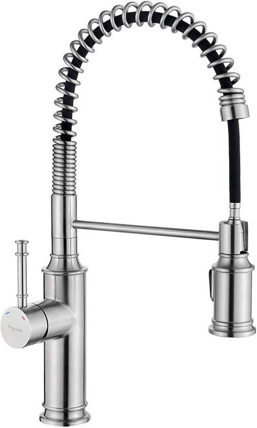 Cassaforte con miscelatore rimovibile e mono manico - Polished Nickel per lavandino - Ibergrif