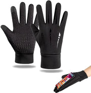 Manuali invernali per uomini - Maniglie - Maniglie invernali - Maniglie invernali impermeabili - Maniglie touchscreen per bicicletta - Maniglie antiscivolo per bicicletta - sci - nero
