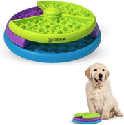 Bacino alimentare interattivo per cani - Anti-schoc - 3 livelli girevoli - Antiscivolo - 26x26x7,5cm - Stimolazione mentale - Facile da pulire - Sostenibile - Adatto anche a gatti e animali domestici