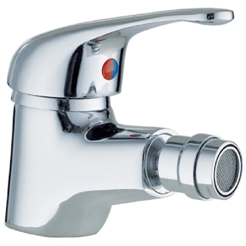 Trade Shop - Rubinetto Miscelatore Cromato Da Casa Bagno Per Bidet Monocomando Kit Montaggio -