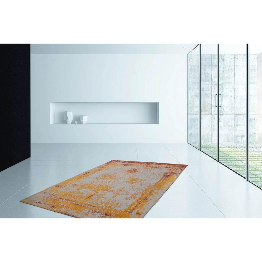 Tappeto vintage Nostalgia in cotone e poliestere grigio
