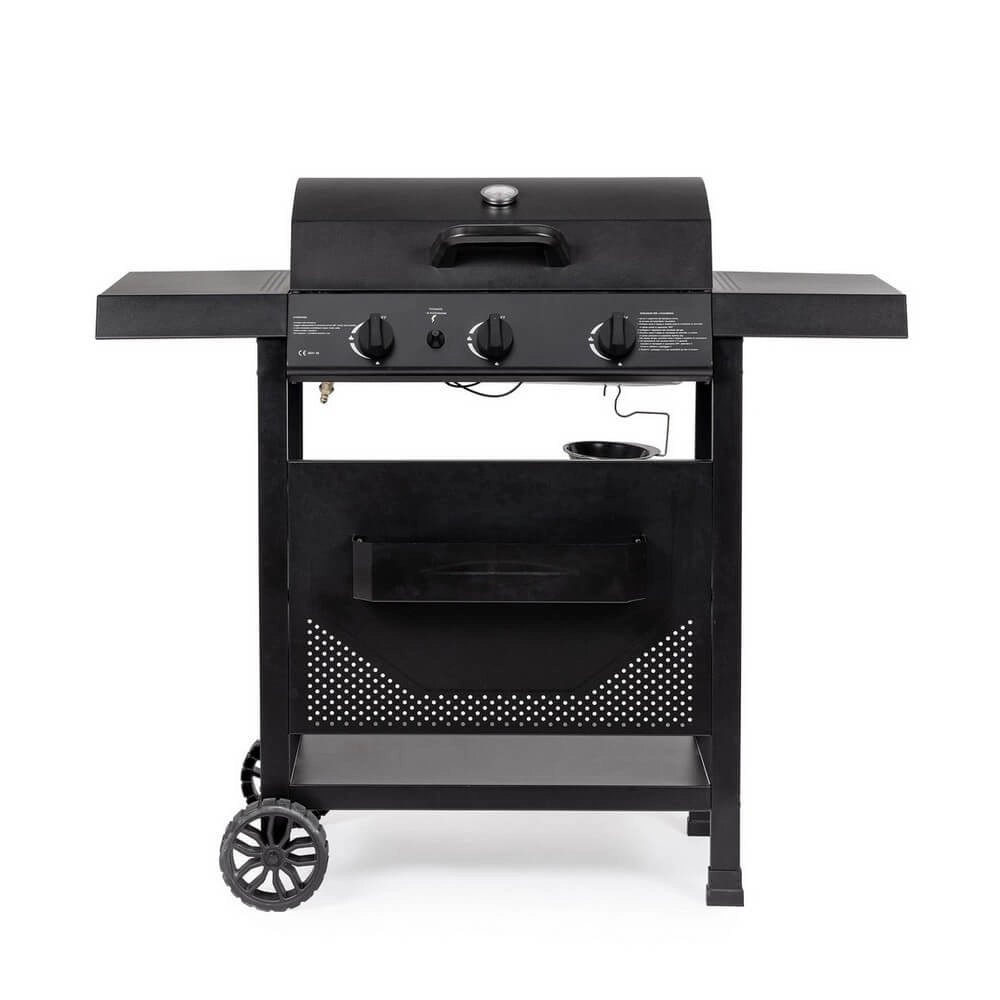 Barbecue a Gas Acciaio Nero da Esterno - LYMER