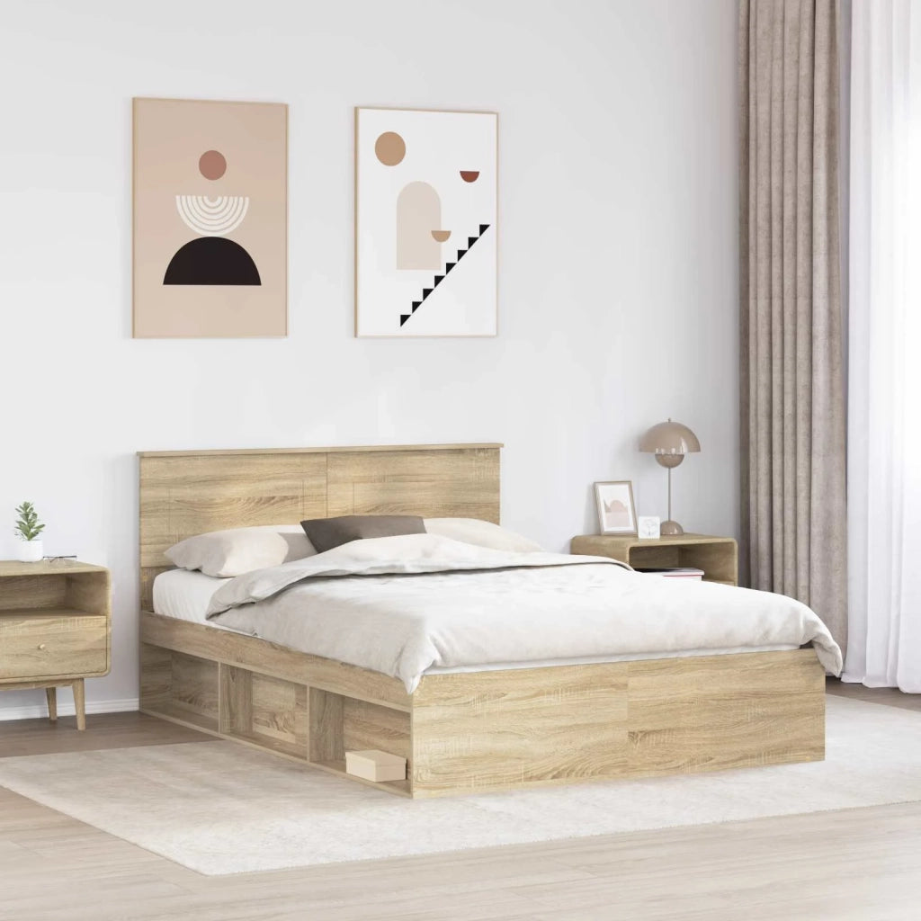 Struttura del letto Sonoma 160 x 200 cm Legno multistrato
