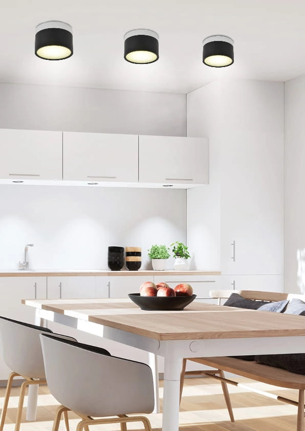 Spot soffitto Candellux TUBA LED 9W 590lm 4000K nero