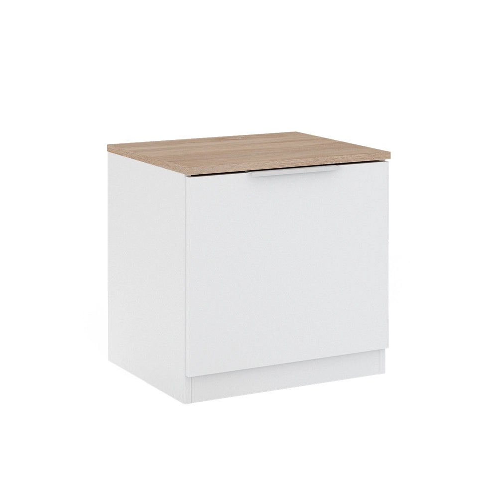 Vicco Comodino camera da letto Bianco 50 x 50 cm con 1 porta