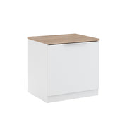 Vicco Comodino camera da letto Bianco 50 x 50 cm con 1 porta